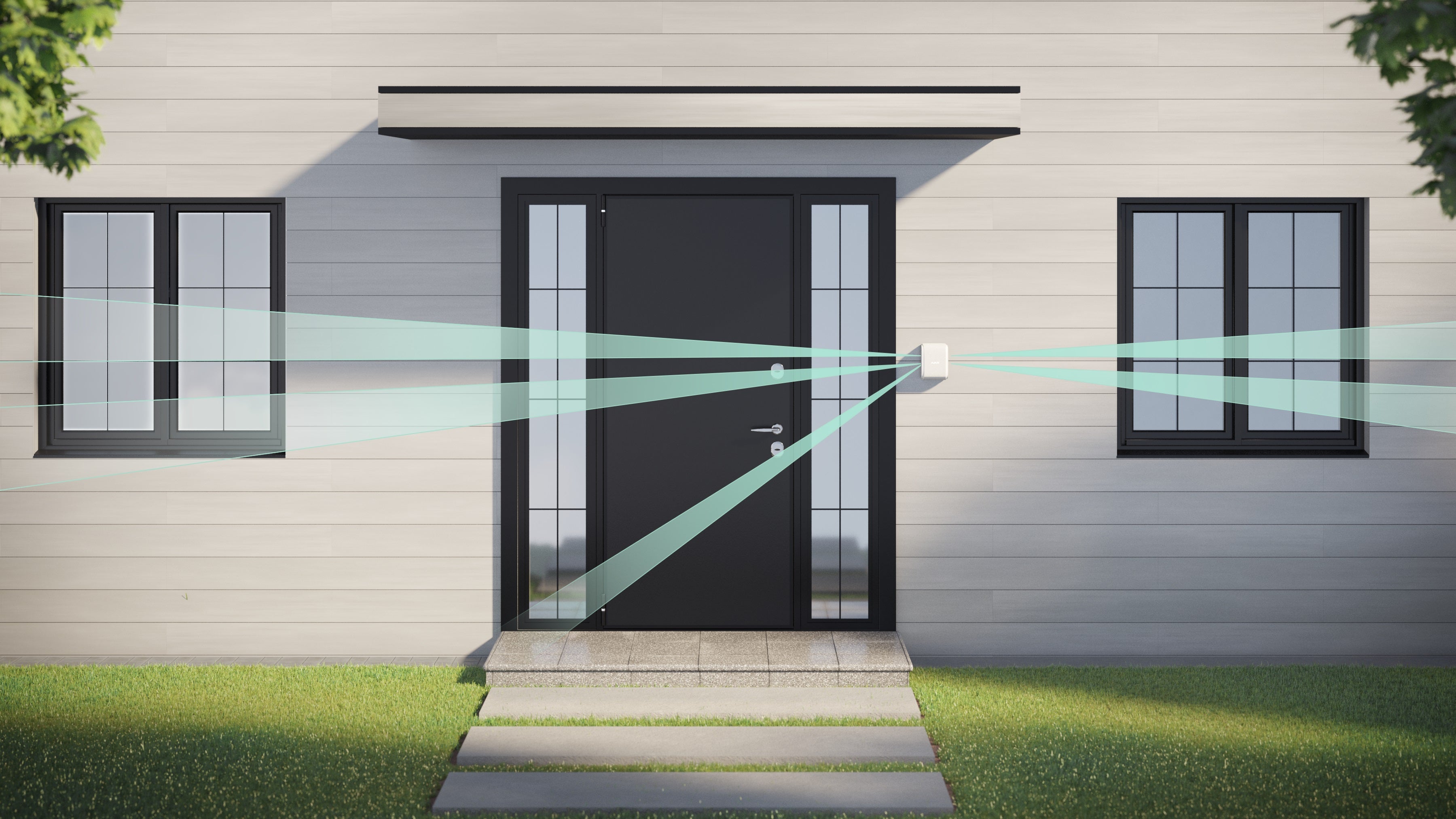 Detector PIR tipo cortina dual DUALCURTAINOUTDOOR
