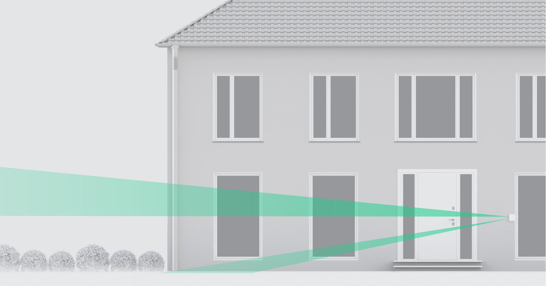Detector PIR tipo cortina dual DUALCURTAINOUTDOOR