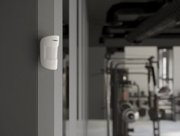 Sensor de rotura de cristales y movimiento Alarma Ajax CombiProtect