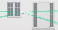 Detector PIR tipo cortina dual DUALCURTAINOUTDOOR