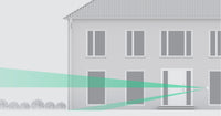 Detector PIR tipo cortina dual DUALCURTAINOUTDOOR