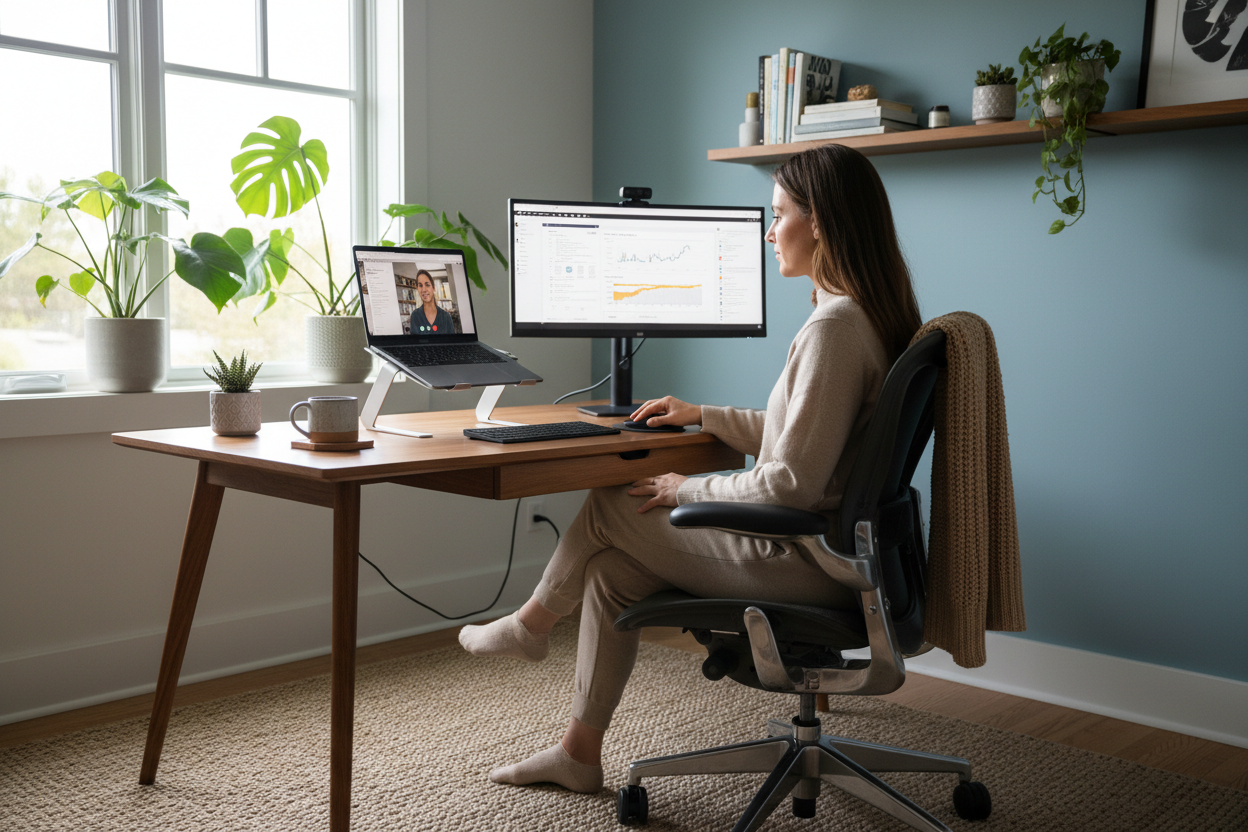 trabajar con ordenador en casa